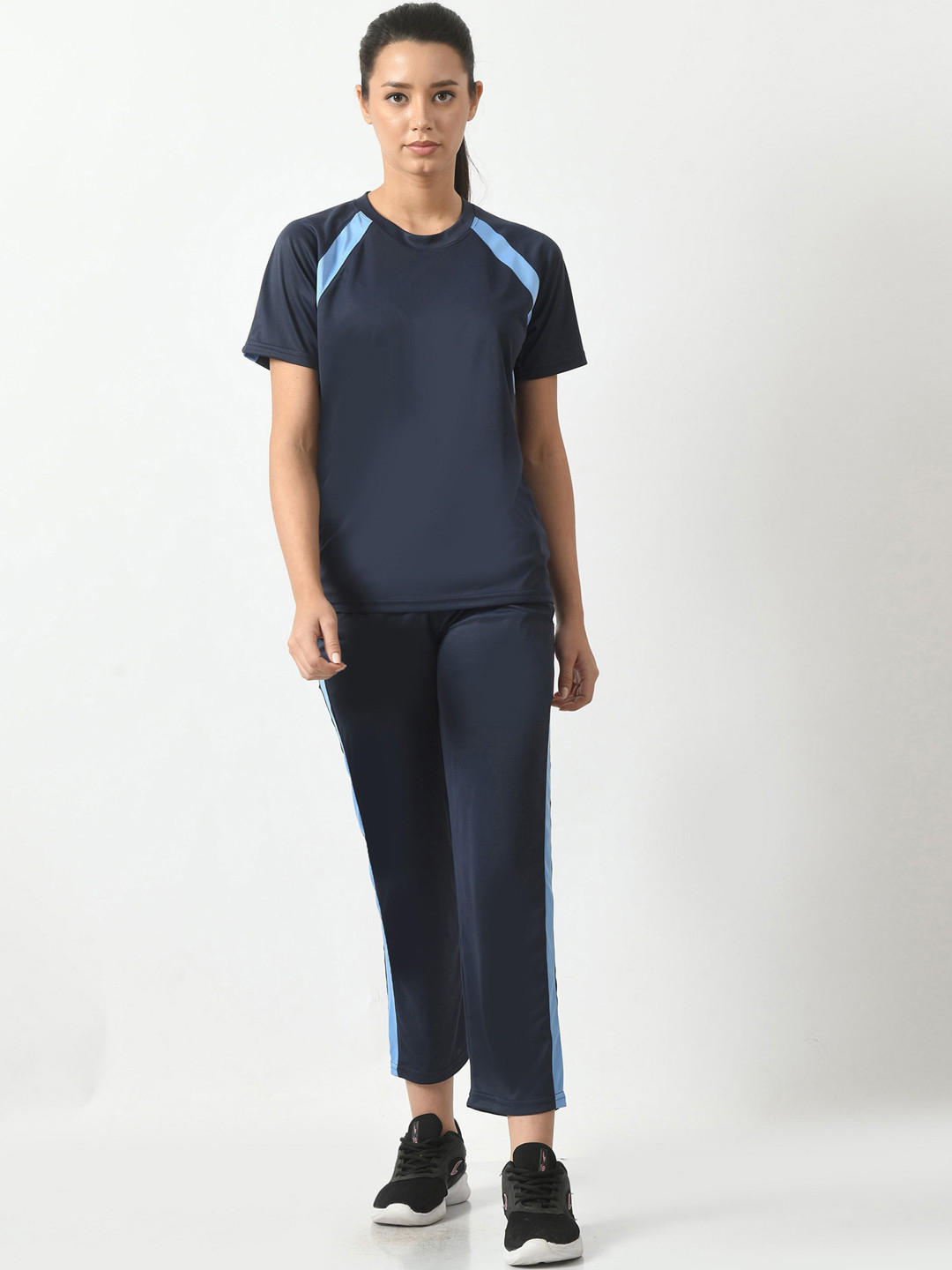 BAESD Round Neck Short Sleeves High-Rise Tracksuit
