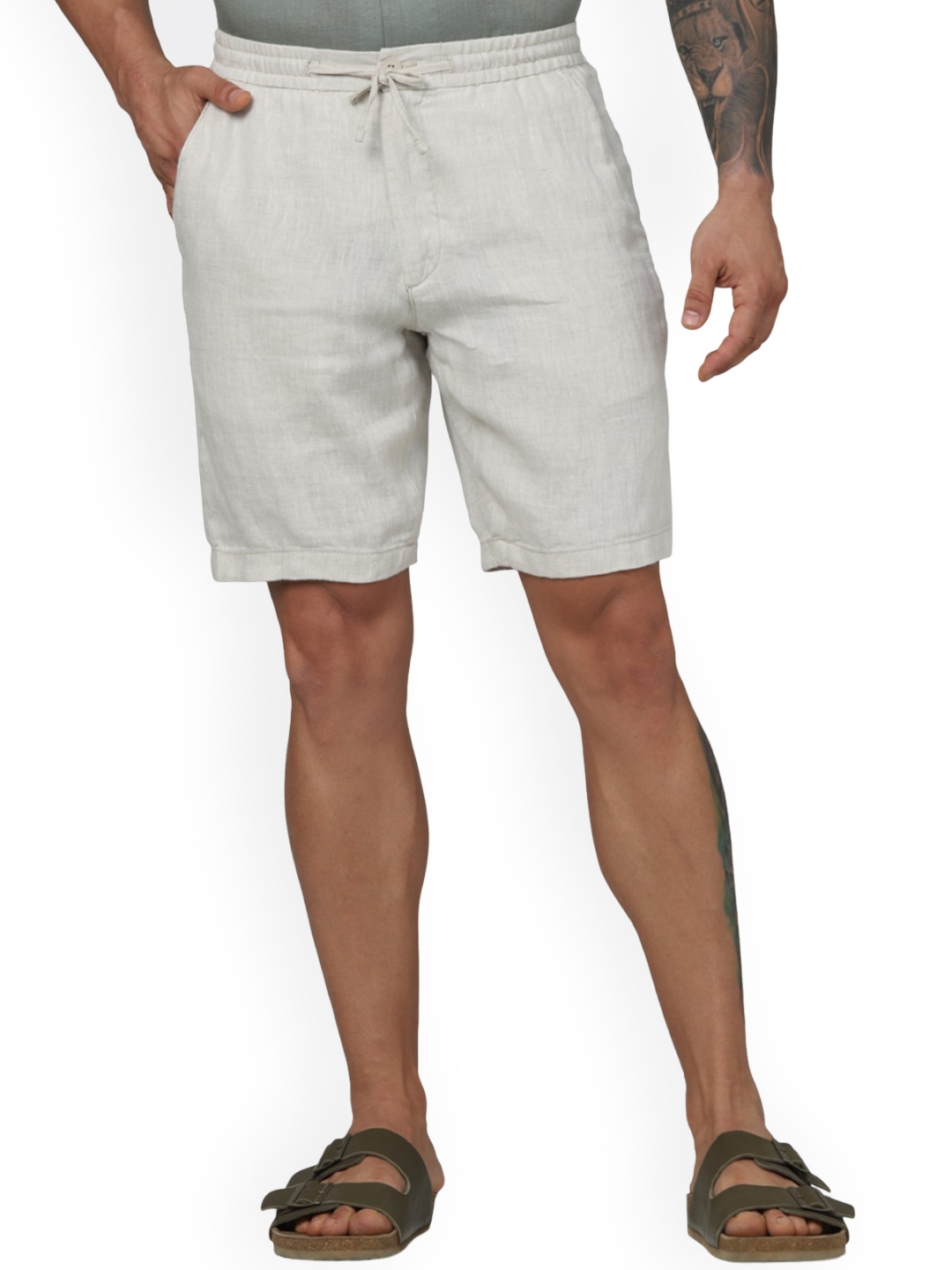 Buy Celio Men Linen Shorts Shorts for Men 28128814 Myntra