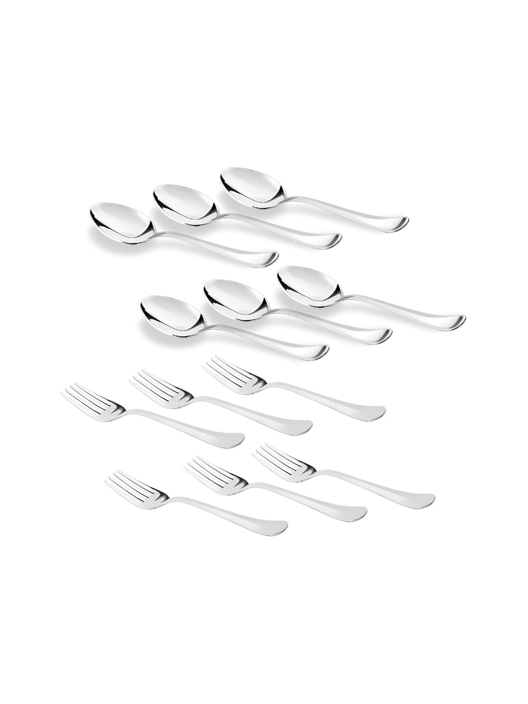 Sumeet Steel Stainless Steel 6 Pieces Dishwasher Safe Serving Cutlery