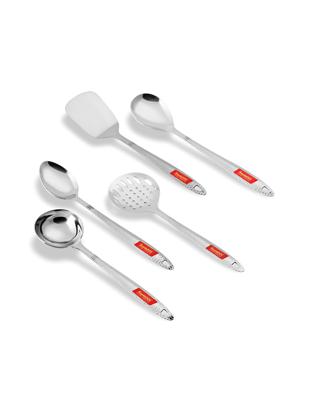 Sumeet Steel Stainless Steel 5 Pieces Dishwasher Safe Serving Cutlery
