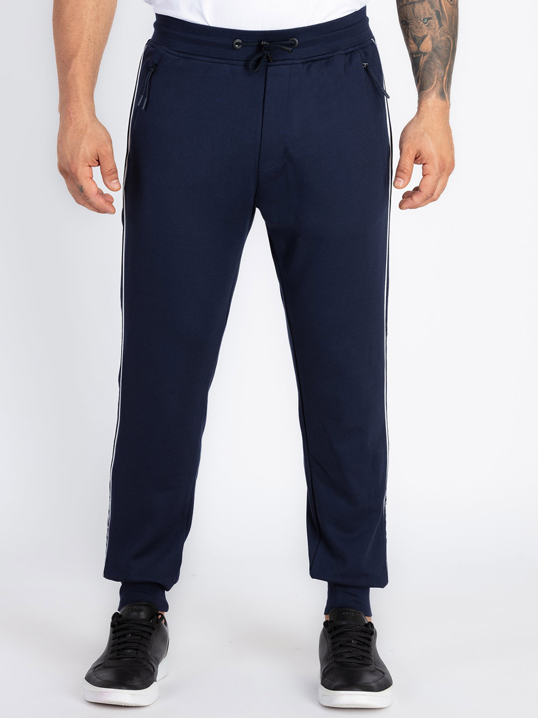 Status Quo Men Side Pockets Regular Fit Joggers