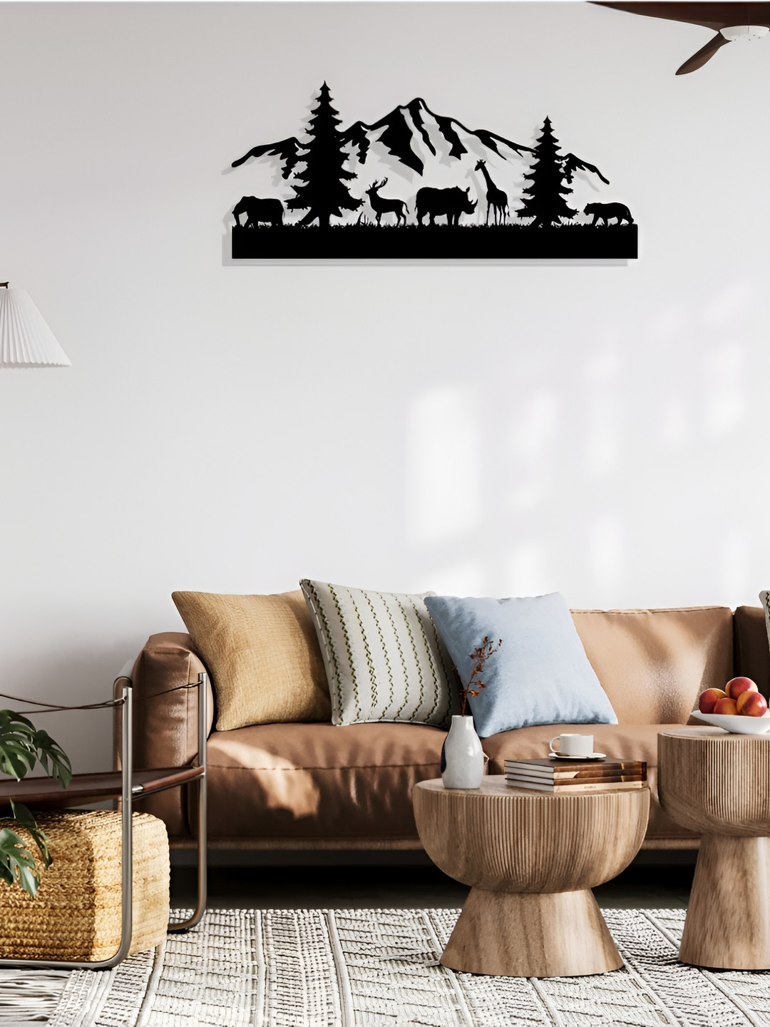 ARTROOMS Nature Metal Wall Art Matte Hanging Hall Signs and Plaques-11In