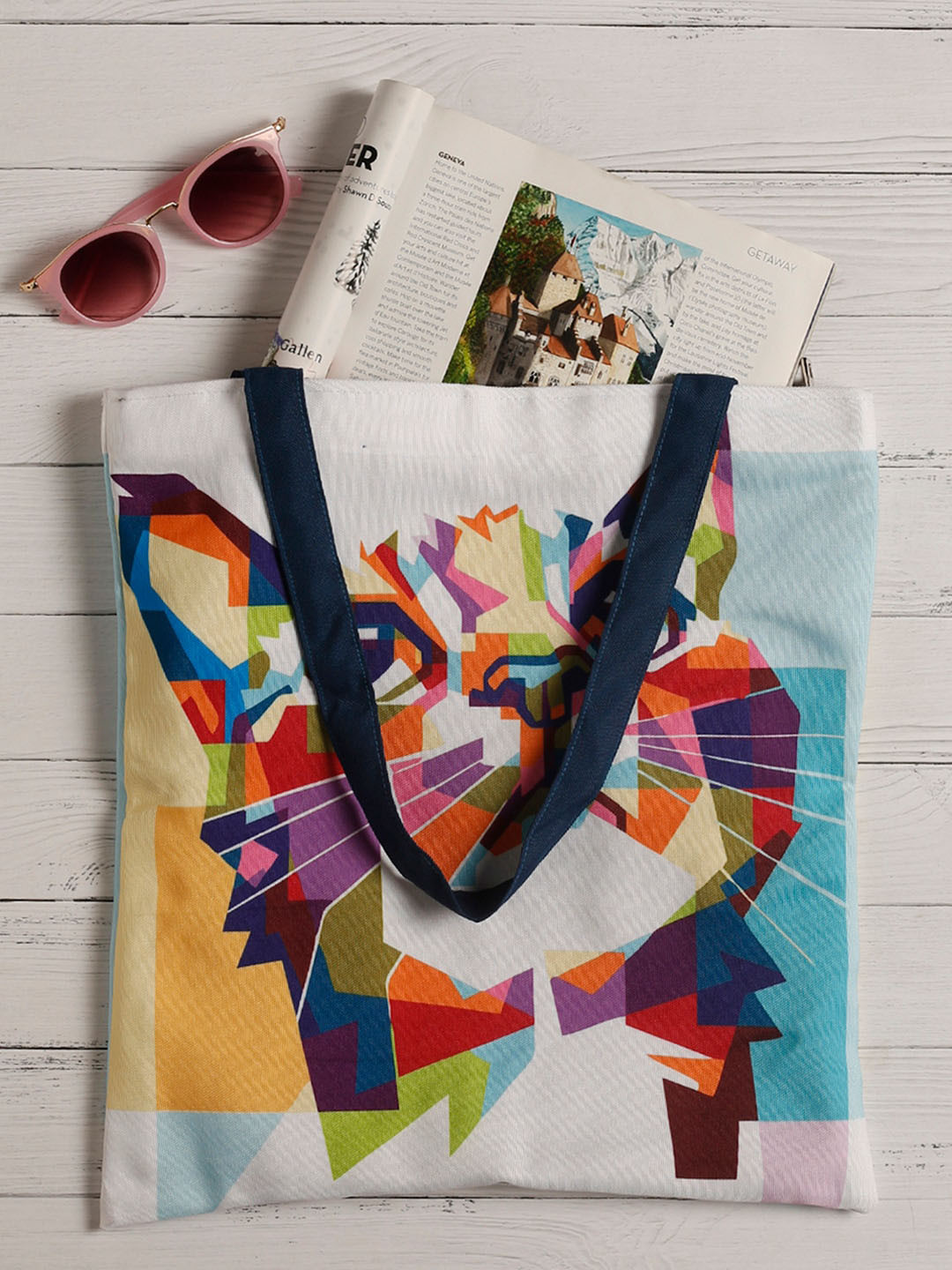 The Purple Tree Shopper Tote Bag with Bow Detail
