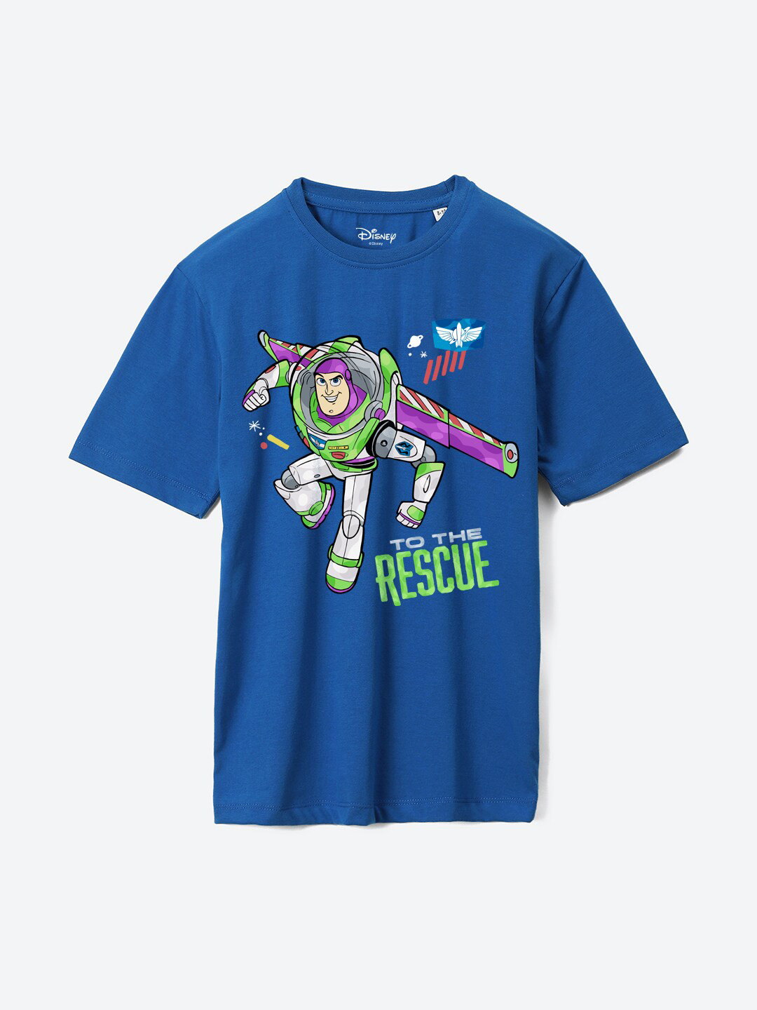 YK Disney Boys Toy Story Printed Pure Cotton Applique T-shirt