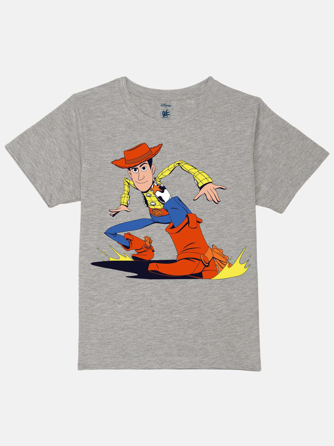 YK Disney Boys Toy Story Printed Pure Cotton Applique T-shirt