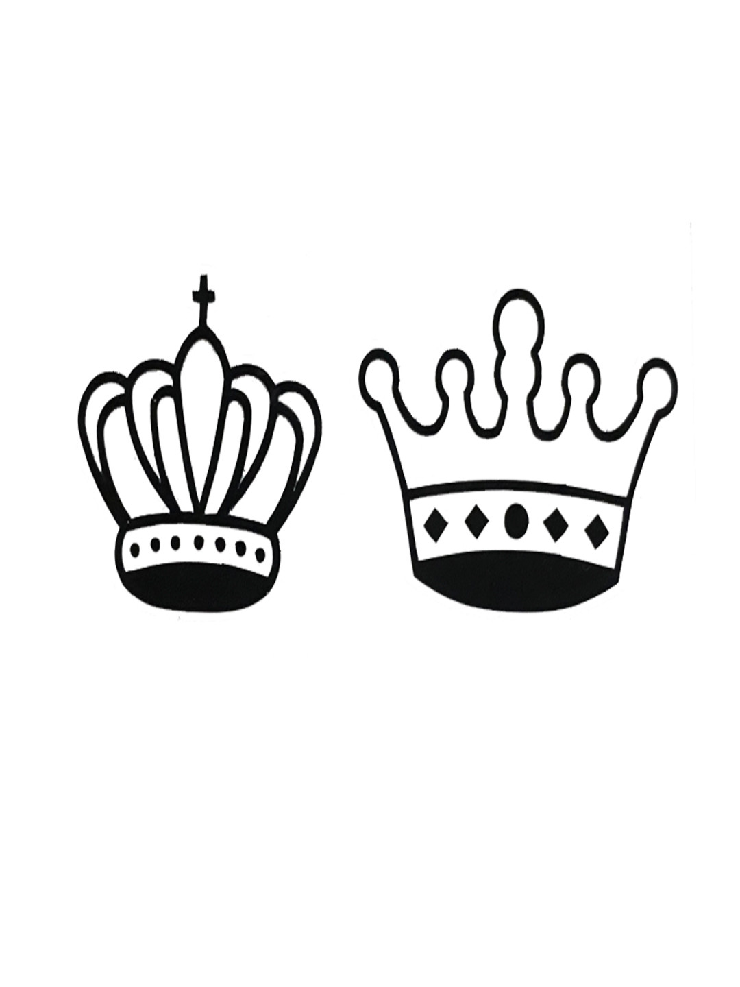 Comet Busters Temporary Handcrafted Tattoo - Black 043