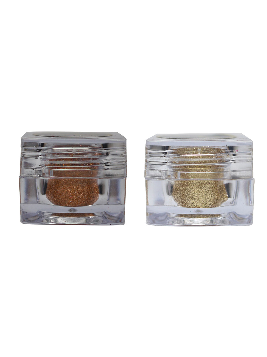 Veoni BELLE Set of 2 HD Holographic Glitter Eyeshadow 5 g each - Orange & Pure Gold