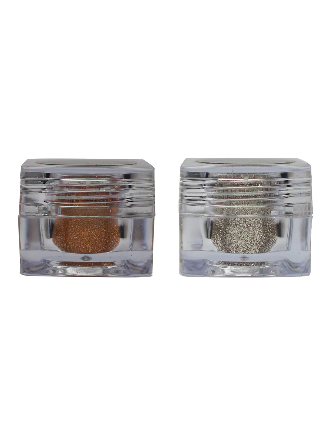 Veoni BELLE Set of 2 HD Holographic Glitter Eyeshadow 5 g each - Orange & Champagne Gold