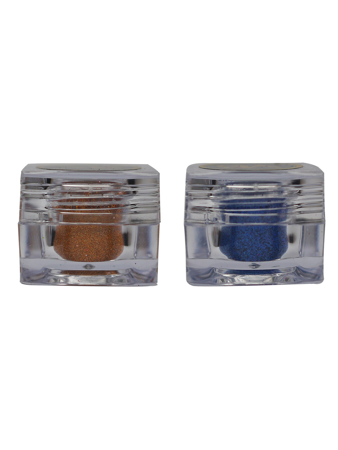Veoni BELLE Set of 2 HD Holographic Glitter Eyeshadow 5 g each - Orange & Electric Blue