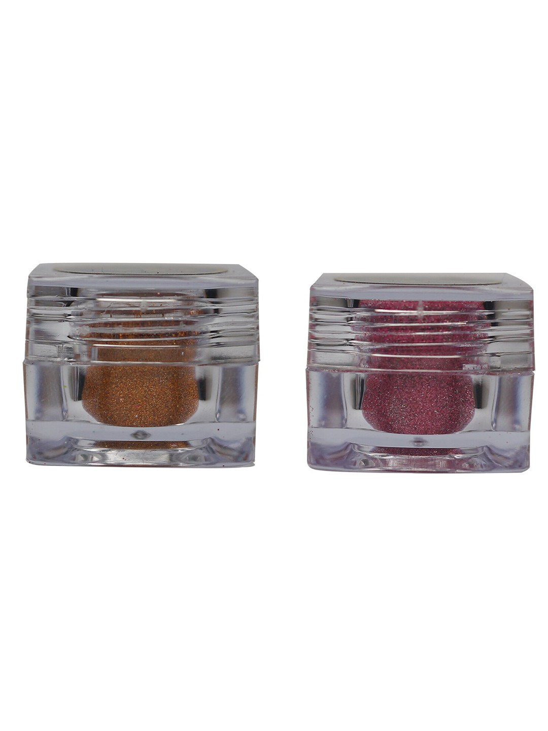 Veoni BELLE Set of 2 HD Holographic Glitter Eyeshadow 5 g each - Orange & Frozen Pink