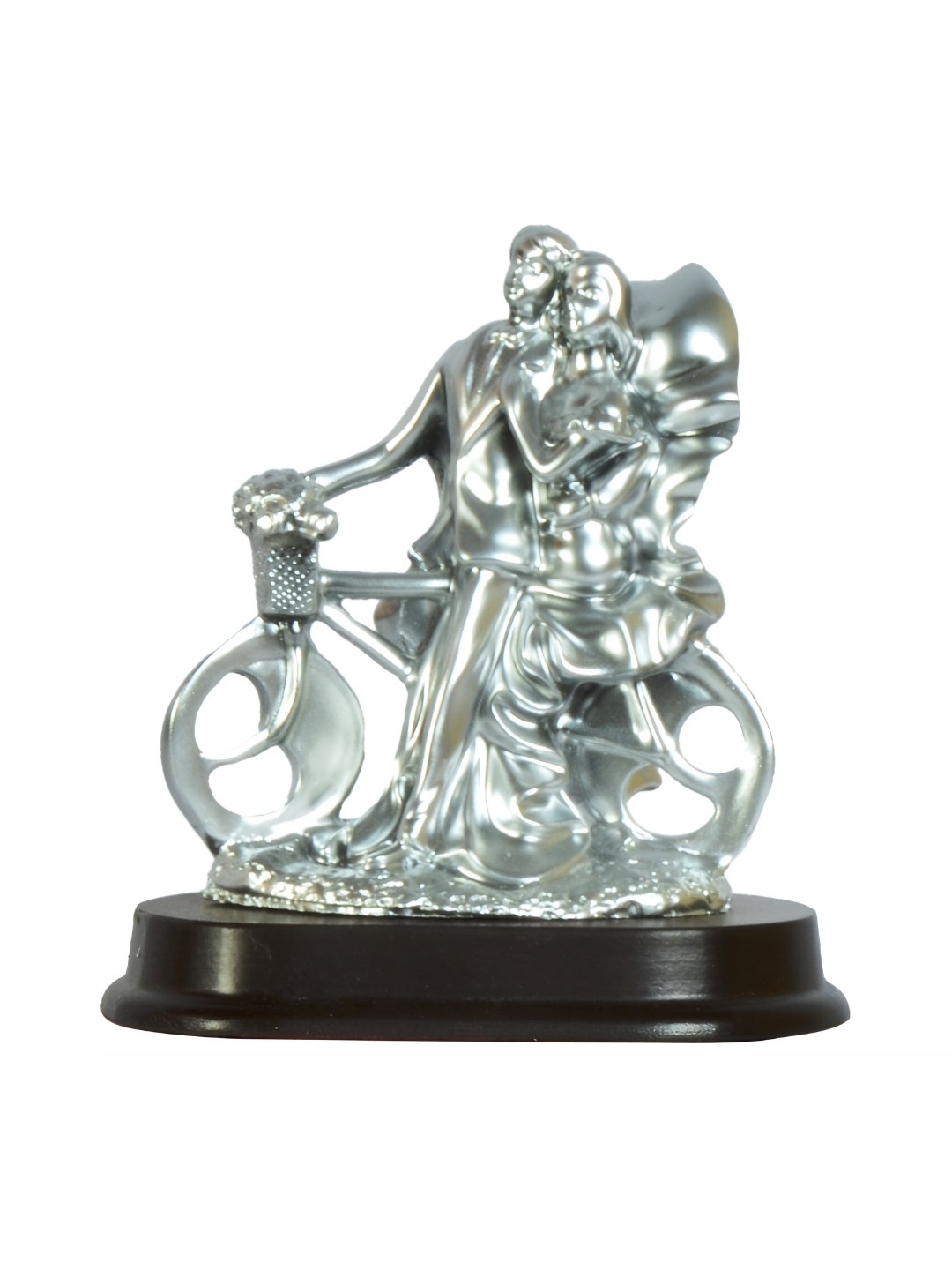 Sigaram Love Couple Multicoloured Polyresin Glossy Bedroom Hand-Crafted Medium Showpiece -