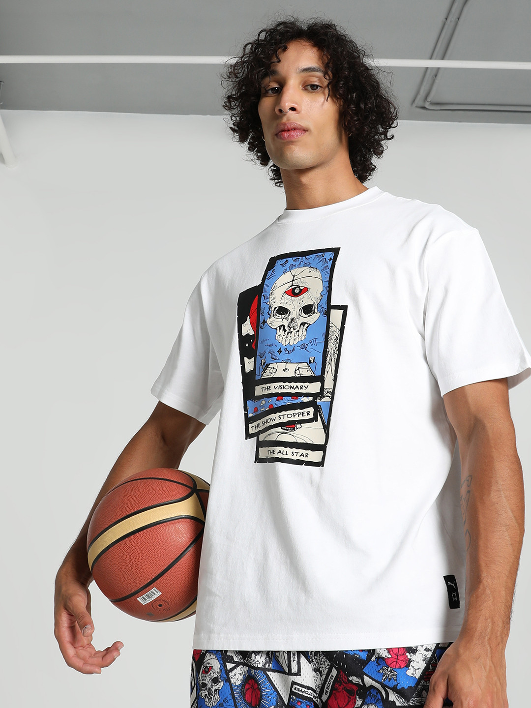 Puma Hoops Deck Printed Basketball T-shirt