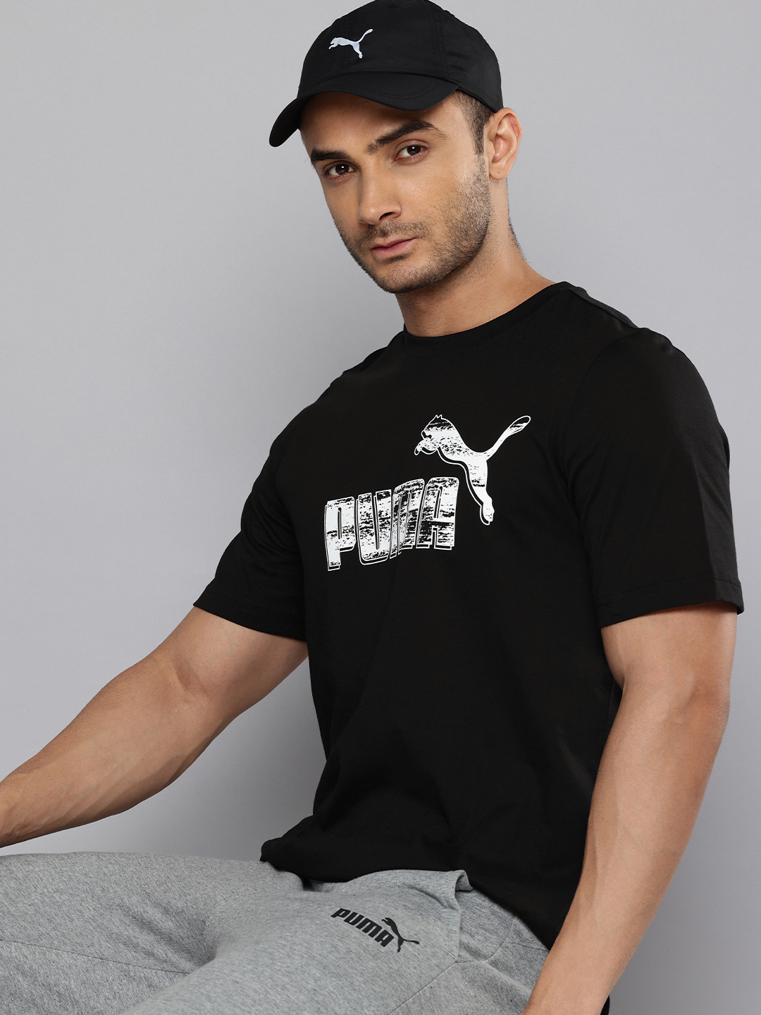 Puma Brand Logo Printed Pure Cotton T-shirt