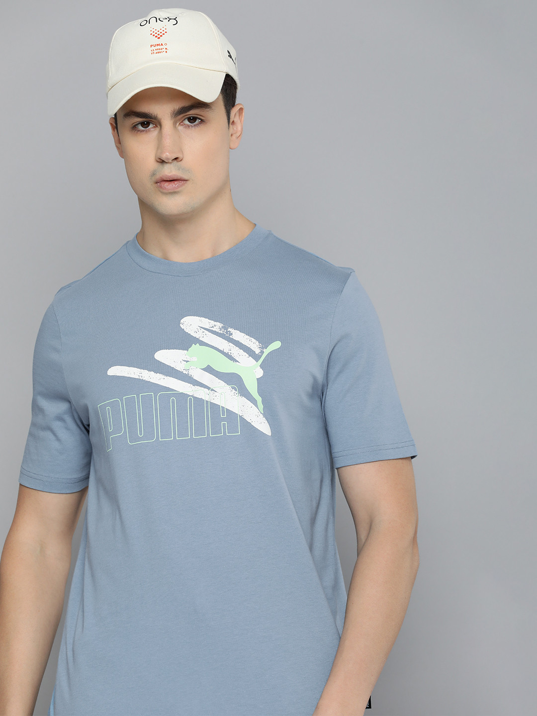 Puma Brand Logo Summer Printed Pure Cotton T-shirt