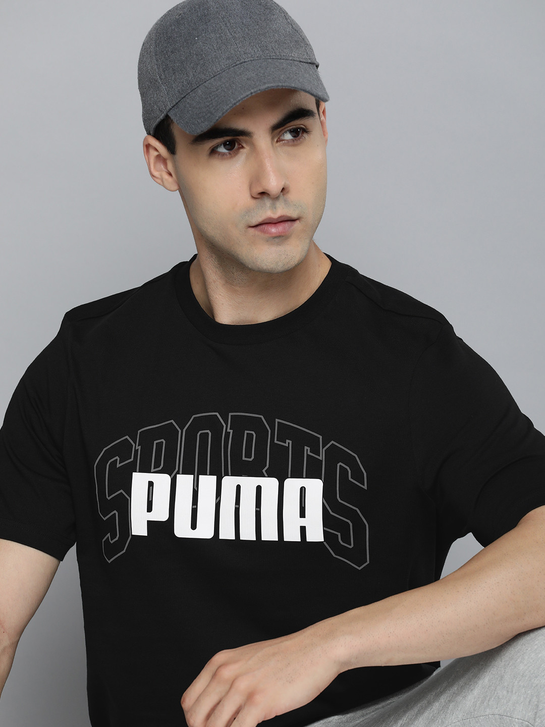 Puma Collegiate Brand Logo Printed Pure Cotton T-shirt