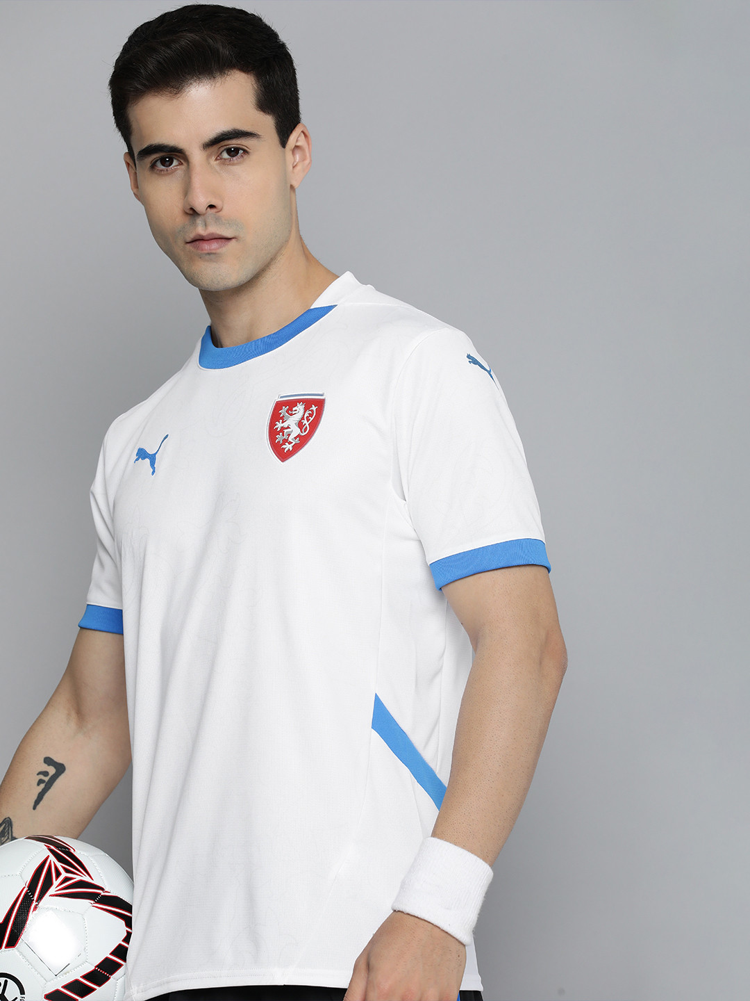 Puma Men Czech Republic Football 2024 Away drCELL T-shirt