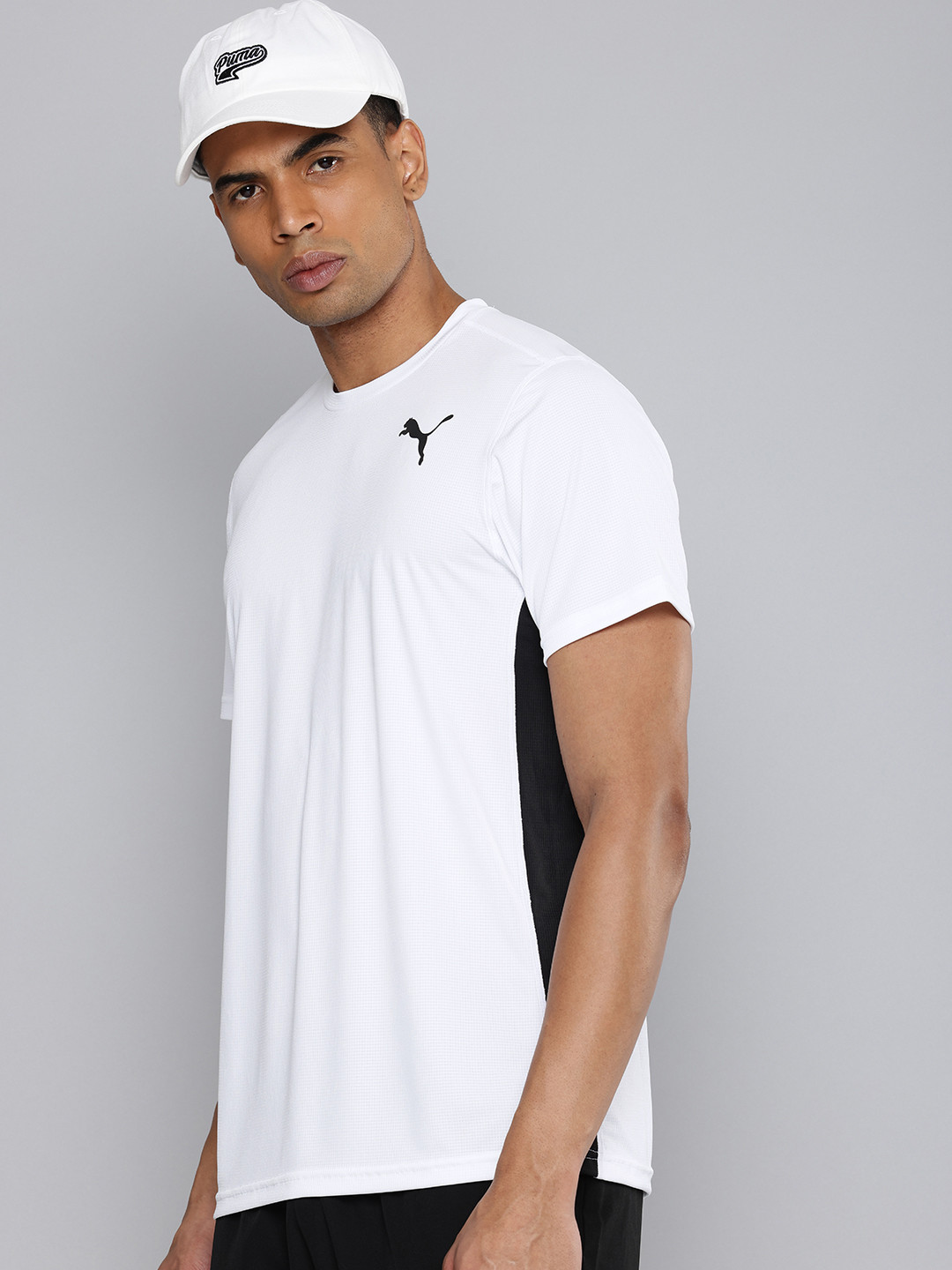 Puma Cross the Line 2.0 Checked Running Sports T-shirt