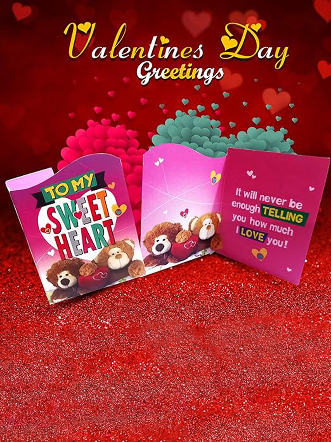 Vighnaharta Gold-Plated & Red Printed Card With A-Letter Pendant