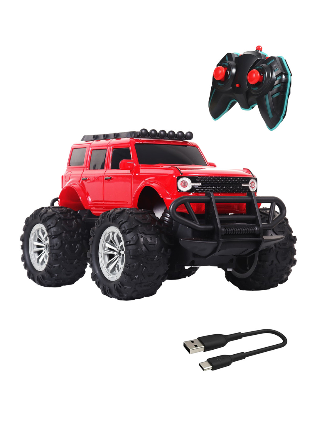 WEMBLEY Kids Red Rechargeable Remote Control Car