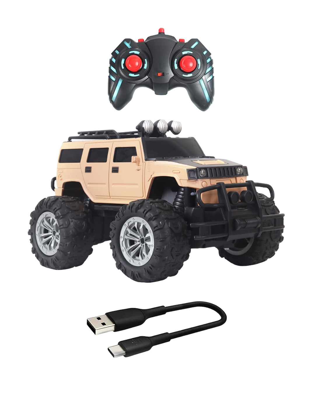 WEMBLEY Kids Beige  Rechargeable Remote Control Car