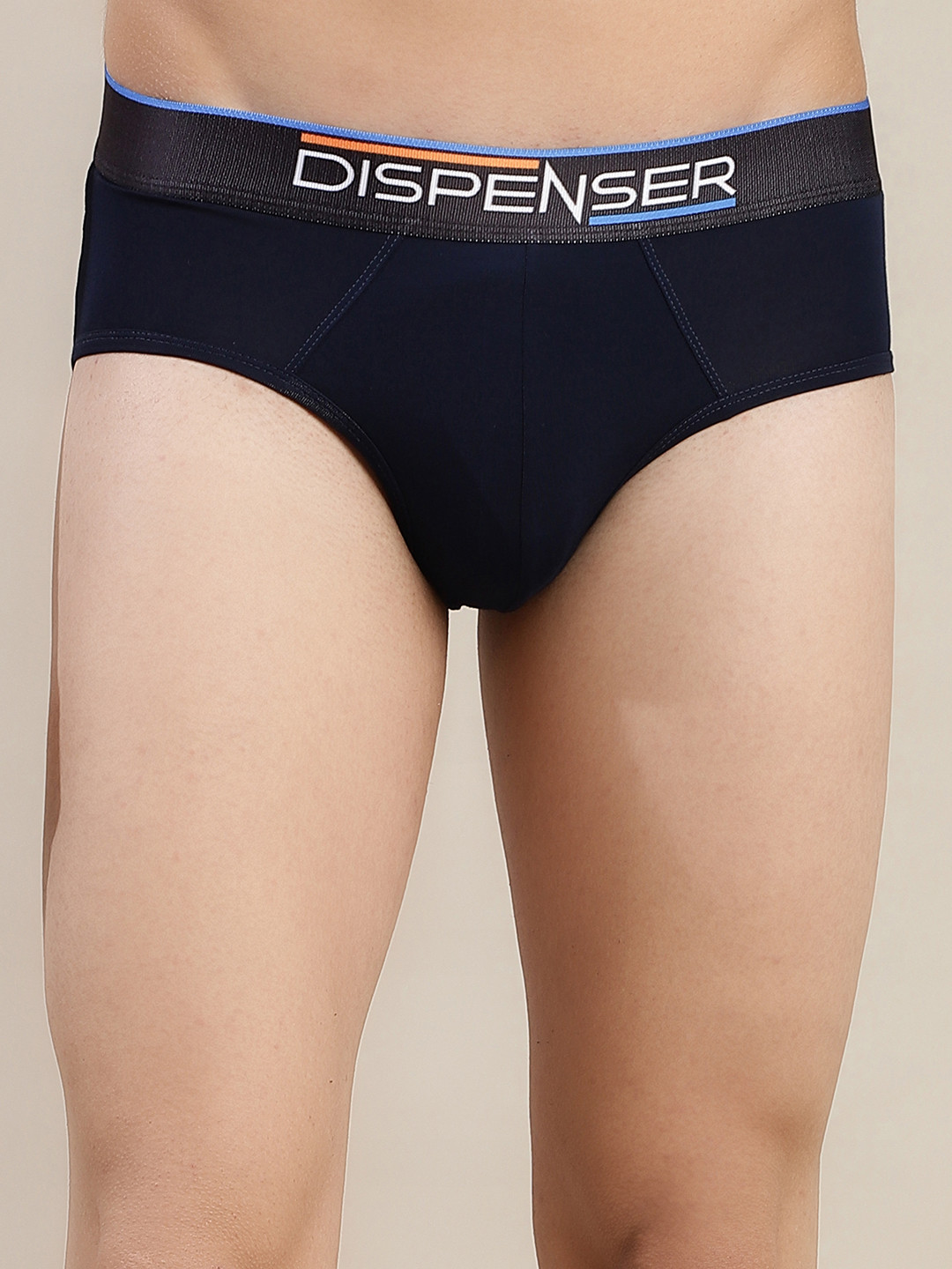 DISPENSER Mid-Rise Anti Bacterial Basic Briefs S2-Brief-Navy-M