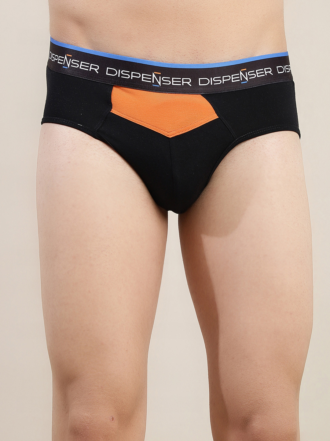 DISPENSER Men Mid-Rise Anti Bacterial Briefs S3-Brief-Black-M
