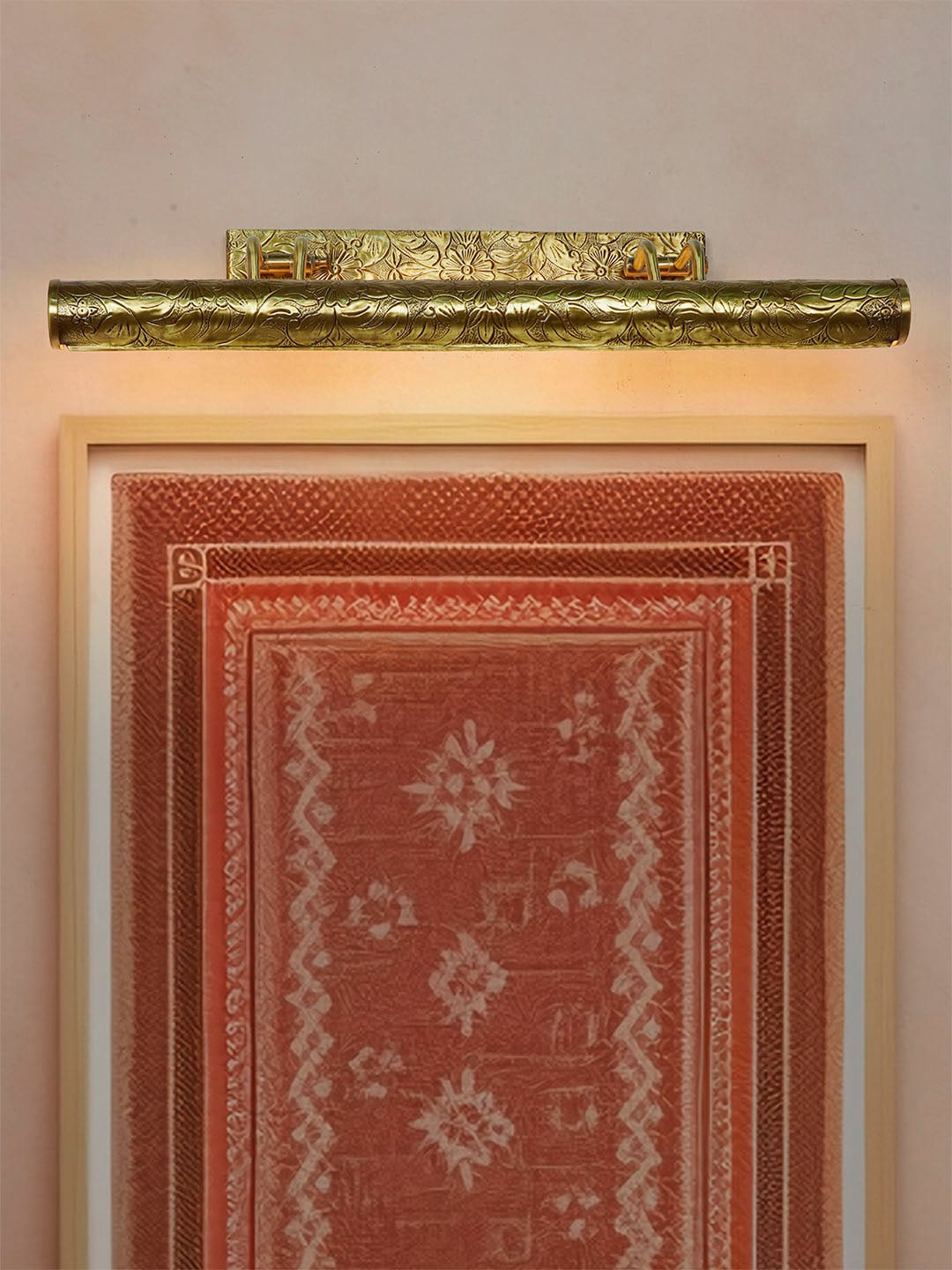 Fos Lighting Gold Printed Metal Abstract Shaped Contemporary Wall Lamps