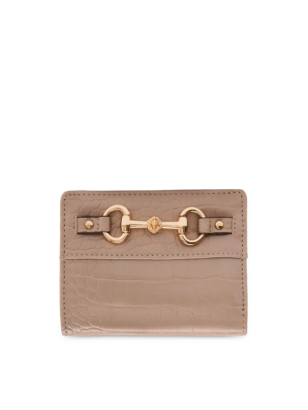 ANNE KLEIN Women Croc- Textured Two Fold Wallet