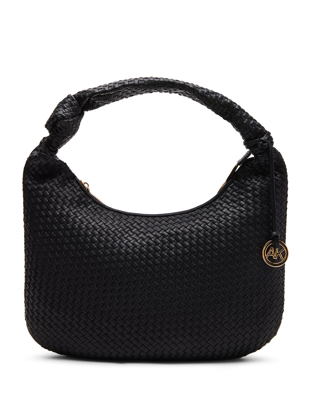 ANNE KLEIN Basket Weave Textured Structured Shoulder Bag