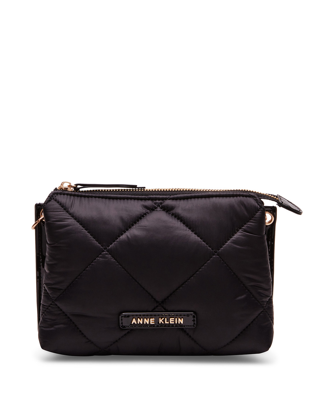 ANNE KLEIN Structured Sling Bag with Quilted Detail