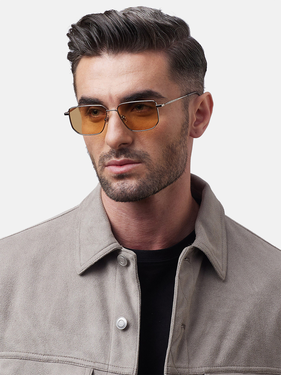 Shisen Fox SHIKAKU Unisex Aviator Sunglasses SG147-Yellow