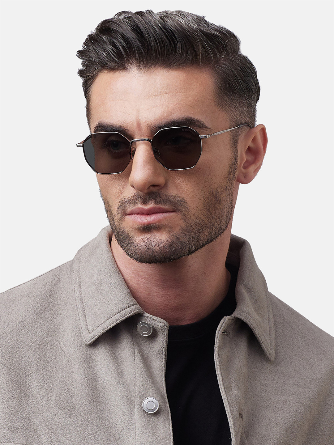 Shisen Fox OKITA Unisex Aviator Sunglasses SG119-Green