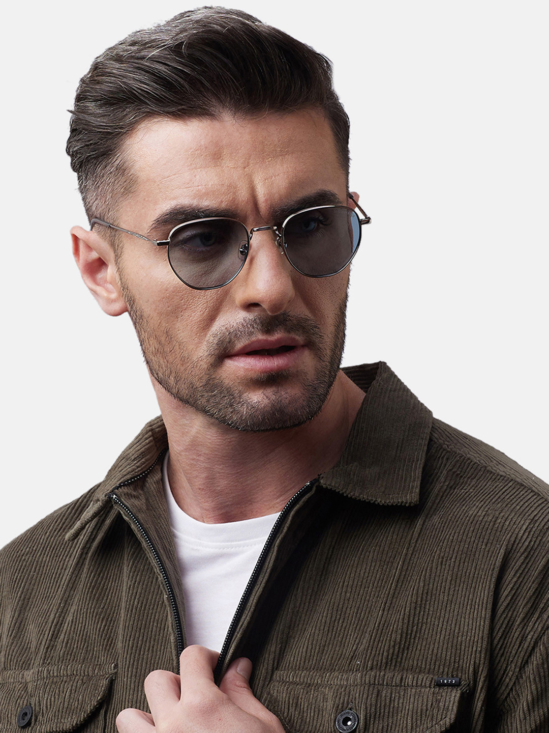 Shisen Fox FUJI Unisex Aviator Sunglasses SG131-Yellow