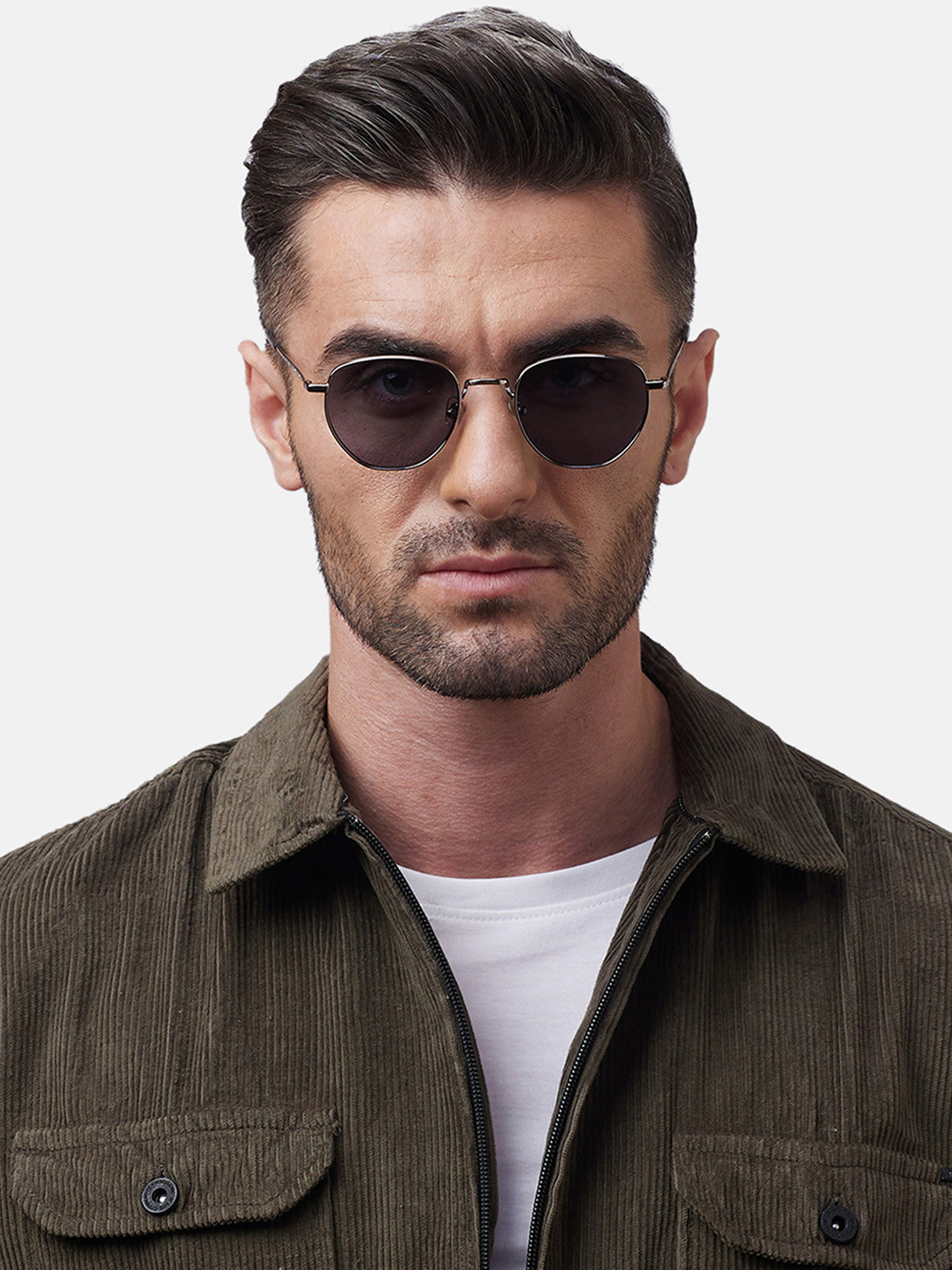 Shisen Fox FUJI Unisex Aviator Sunglasses SG127-Blue