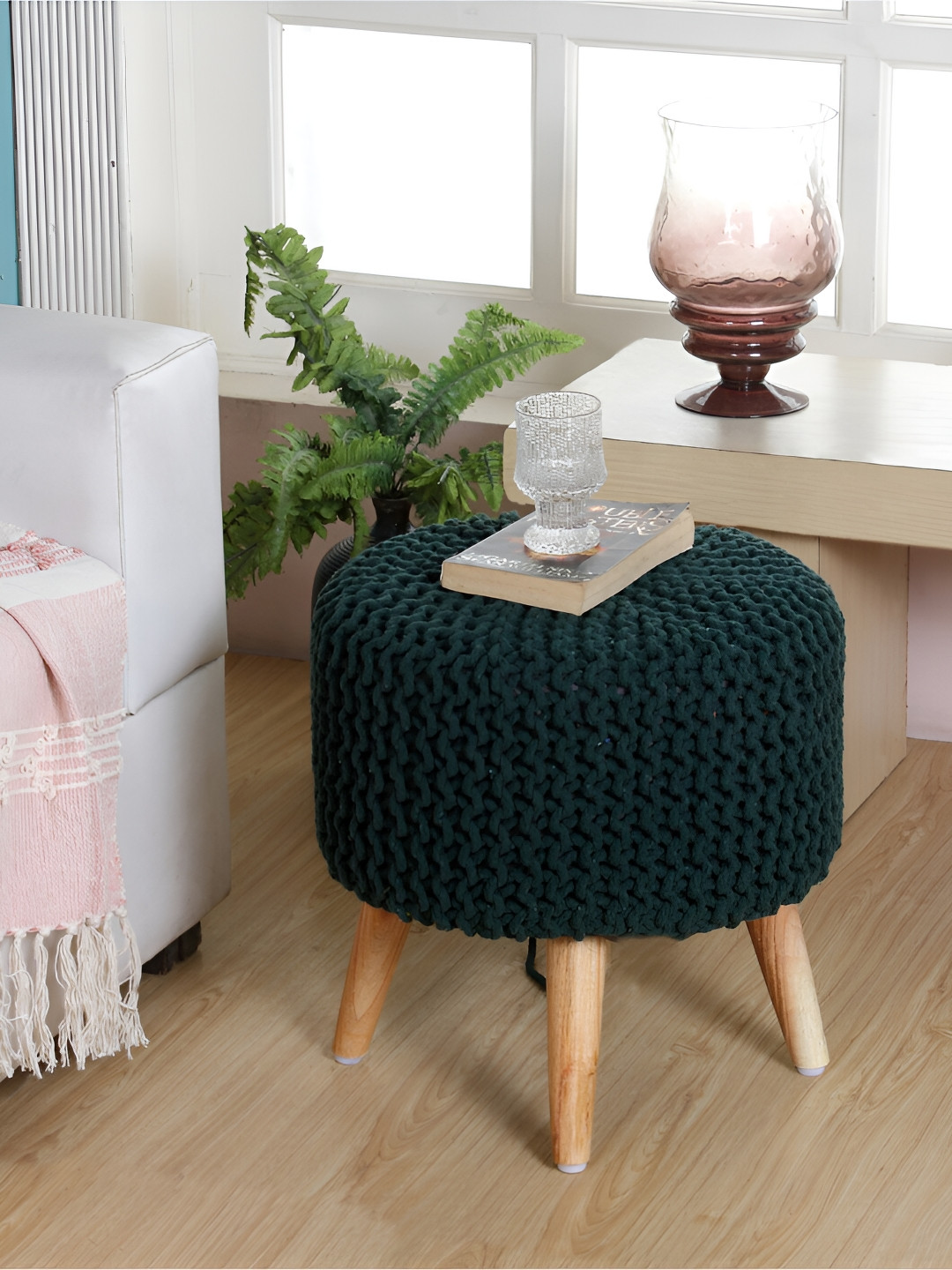 Shadowkart Black Pouffes Sitting Mudda Puffies Stool