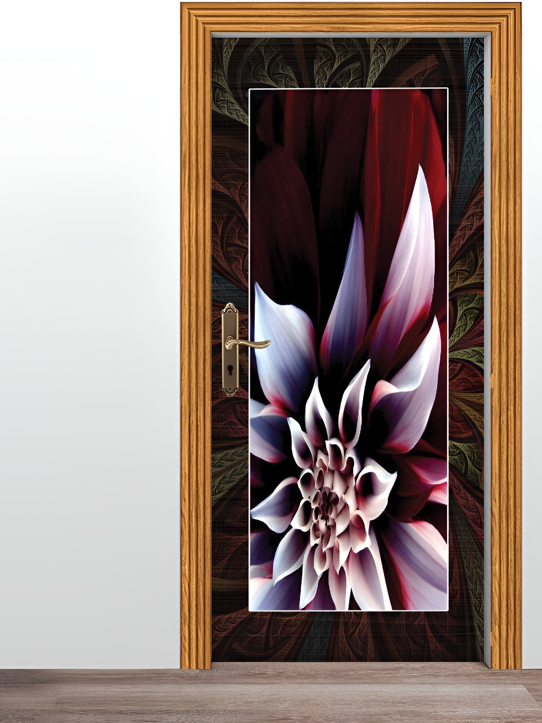 British Terminal Brown & White Self-Adhesive Door Sticker