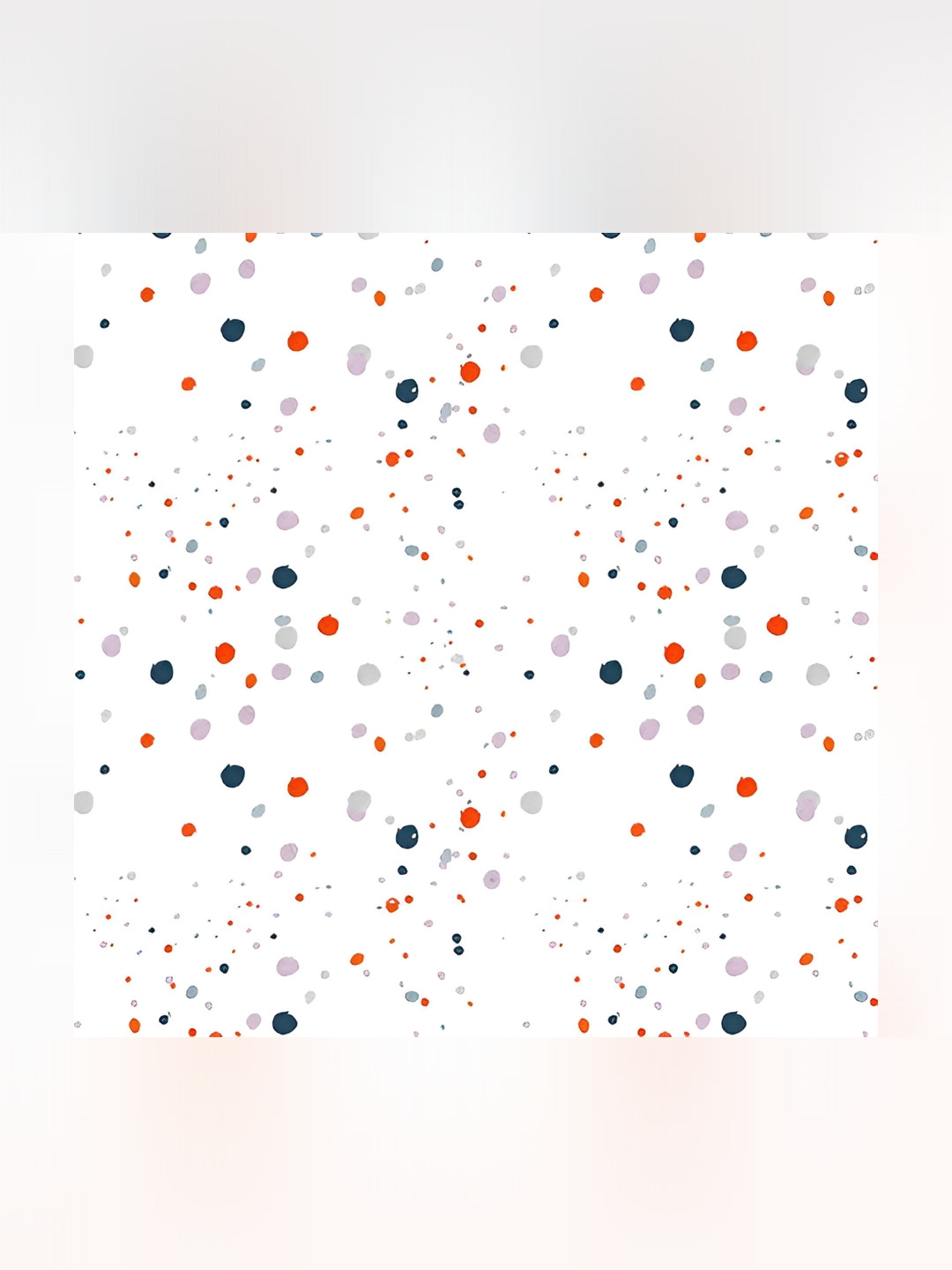 British Terminal White & Red Abstract Printed Wallpaper