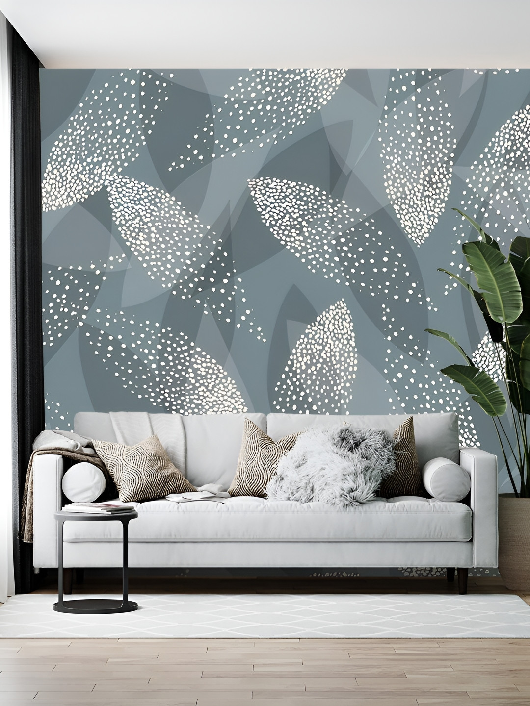 British Terminal Grey & Cream Printed Wallpaper