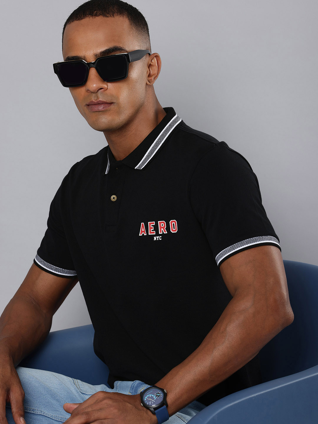 Aeropostale Polo Collar Pure Cotton T-shirt