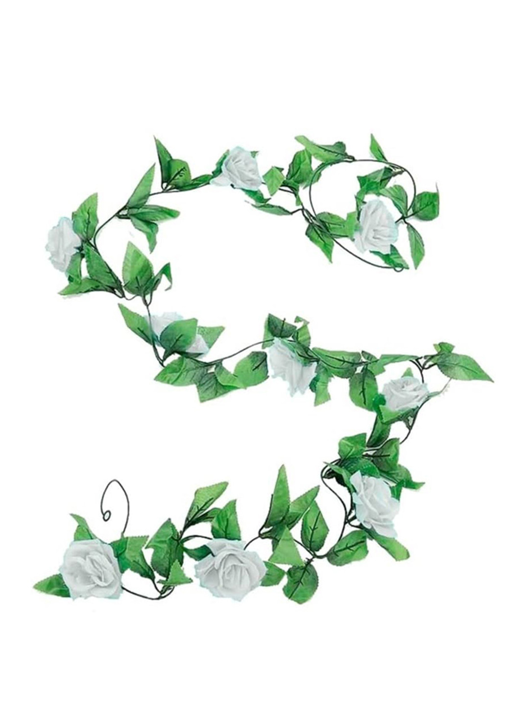 Special You White & Green Rose Vines Festive Decor