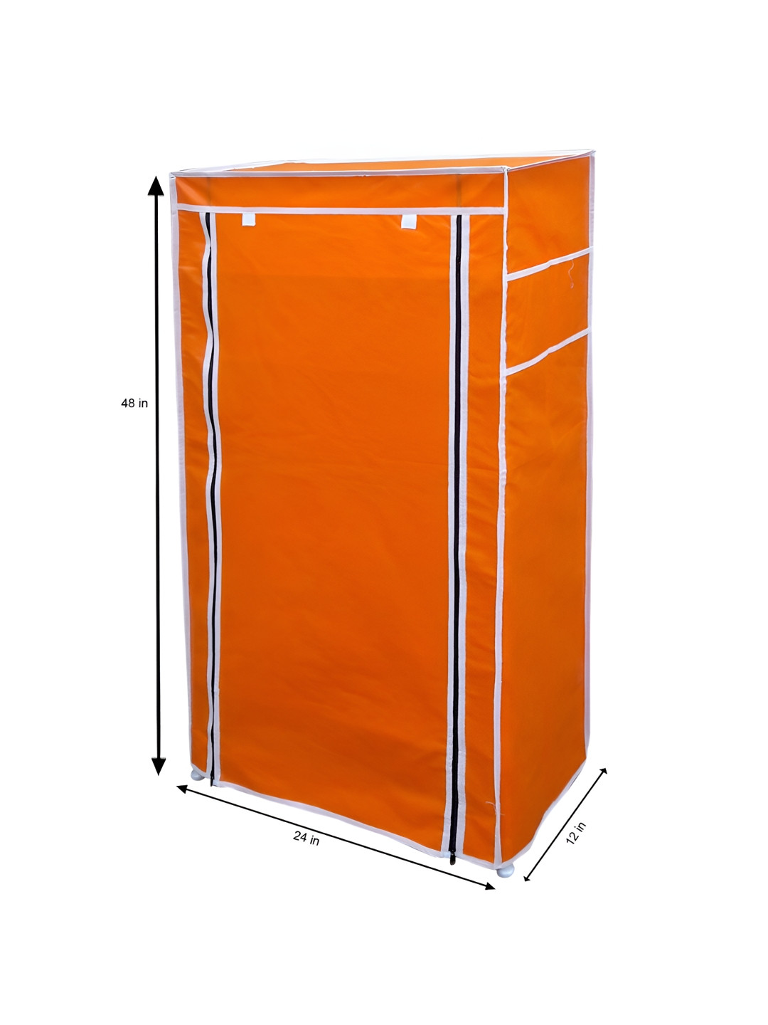 Pamworld Orange 7-Tier Rectangle Shoe Rack With Cover