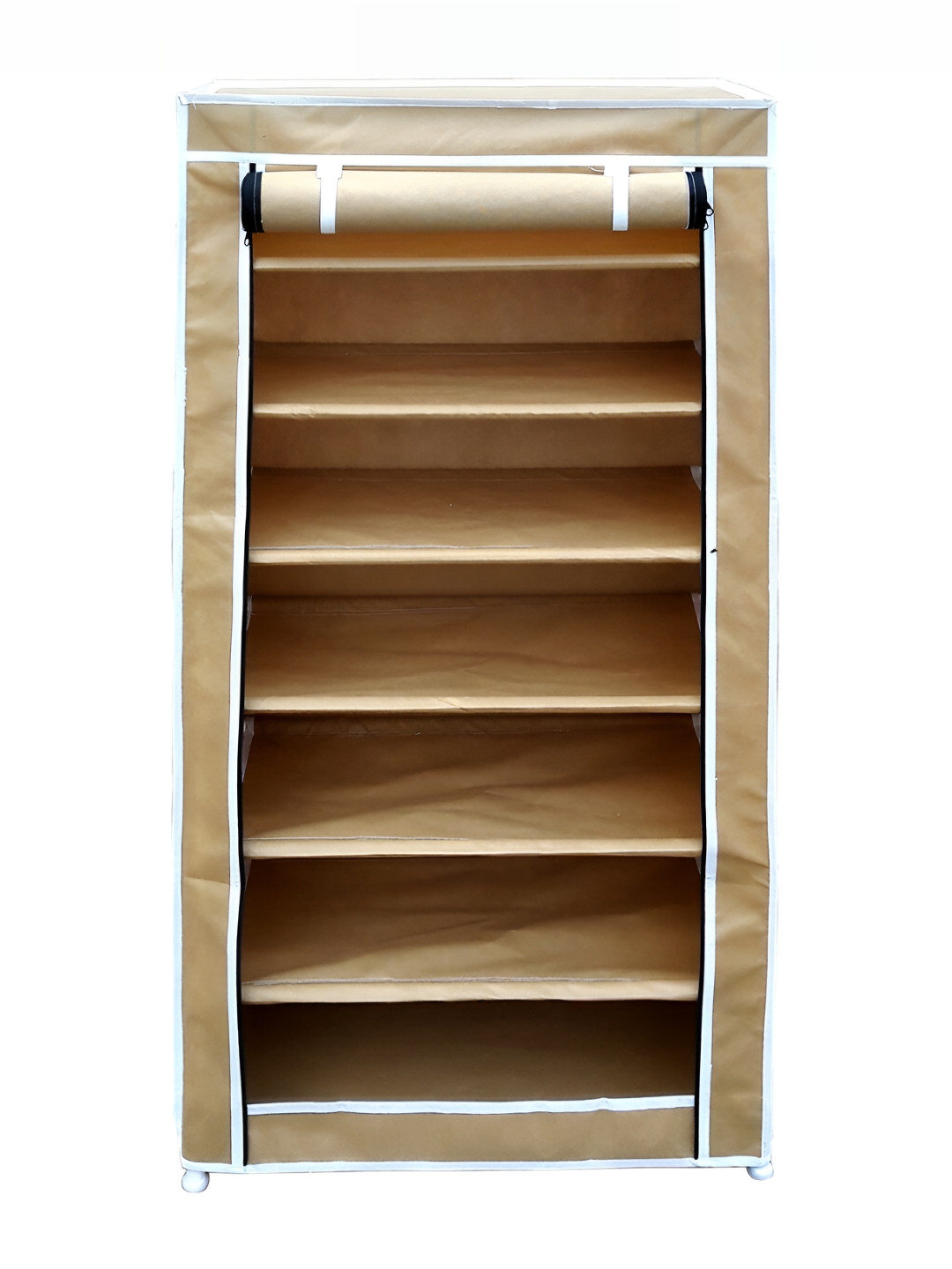 Pamworld Beige 6-Tier Rectangle Shoe Rack