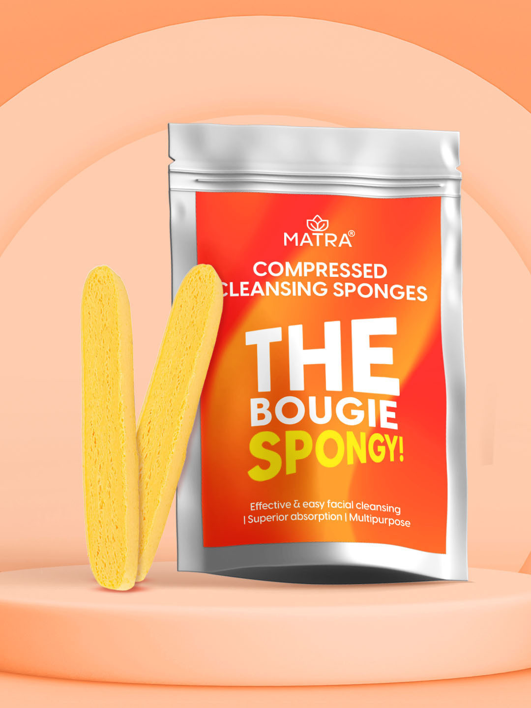 MATRA Facial Cleansing Compressed Sponge Sticks - 12unit