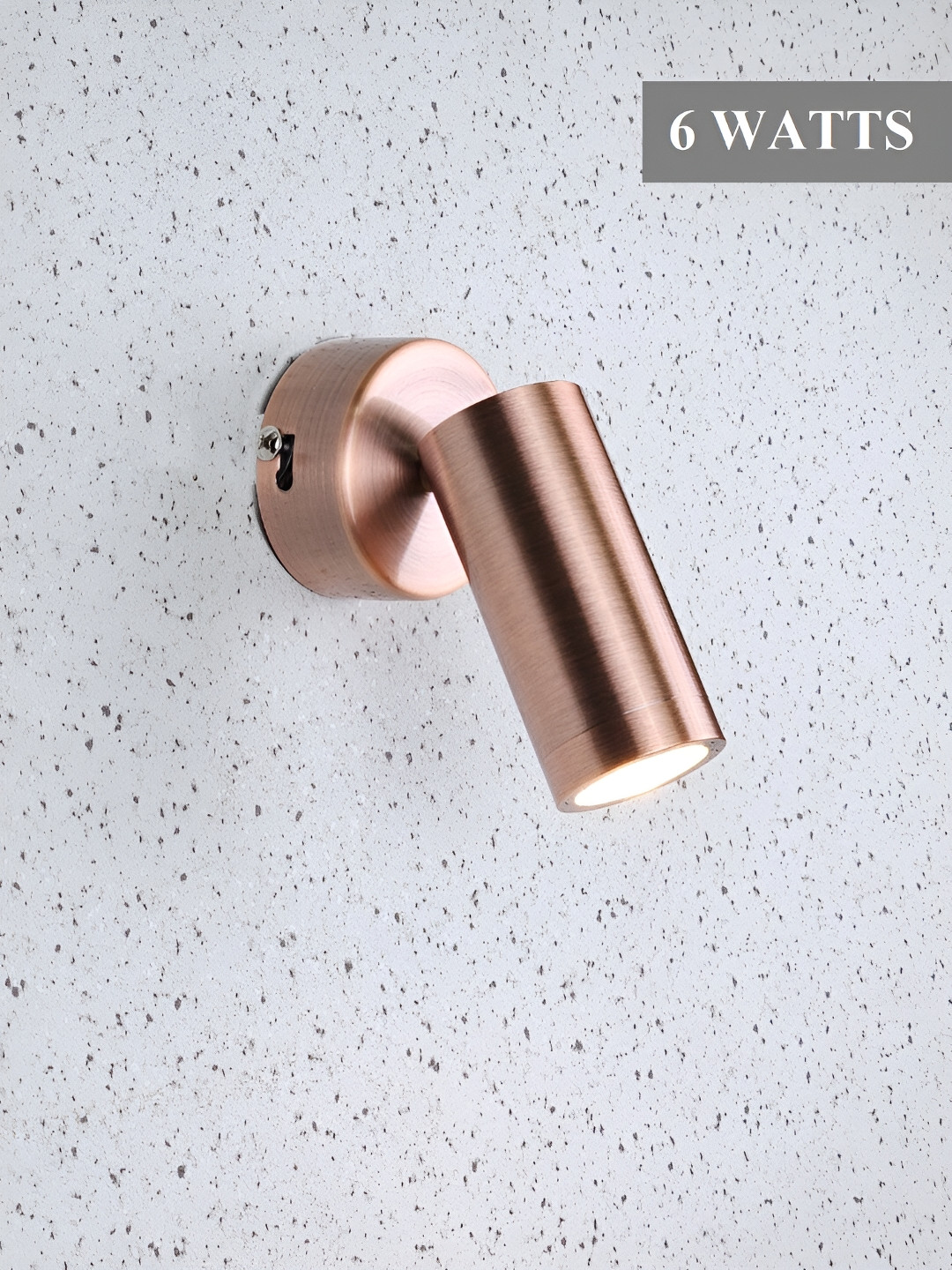 Mufasa Rose Gold Aluminium Contemporary Cylinder LED Spot Wall Lamp