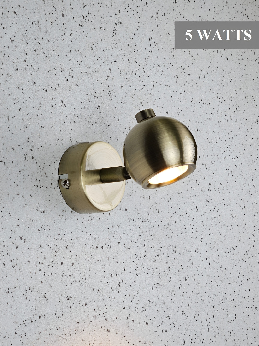 Mufasa Bronze-Toned Aluminium Contemporary Spherical LED Spot Wall Lamp