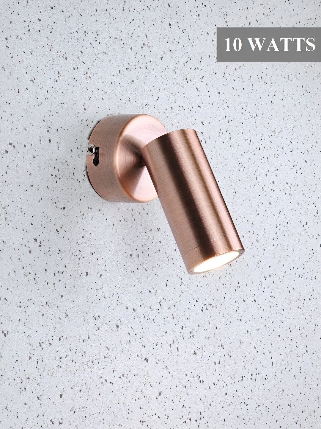 Mufasa Rose Gold Cylinder Aluminium Wall Lamp