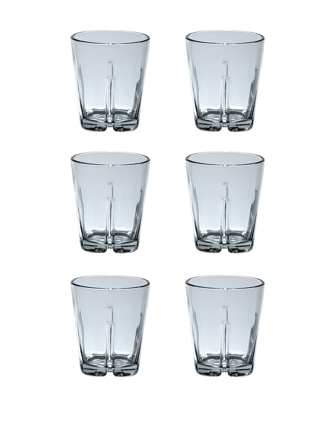 ceradeco Transparent 6 Pieces Doctor Cut Whisky Glass 300 ml Each