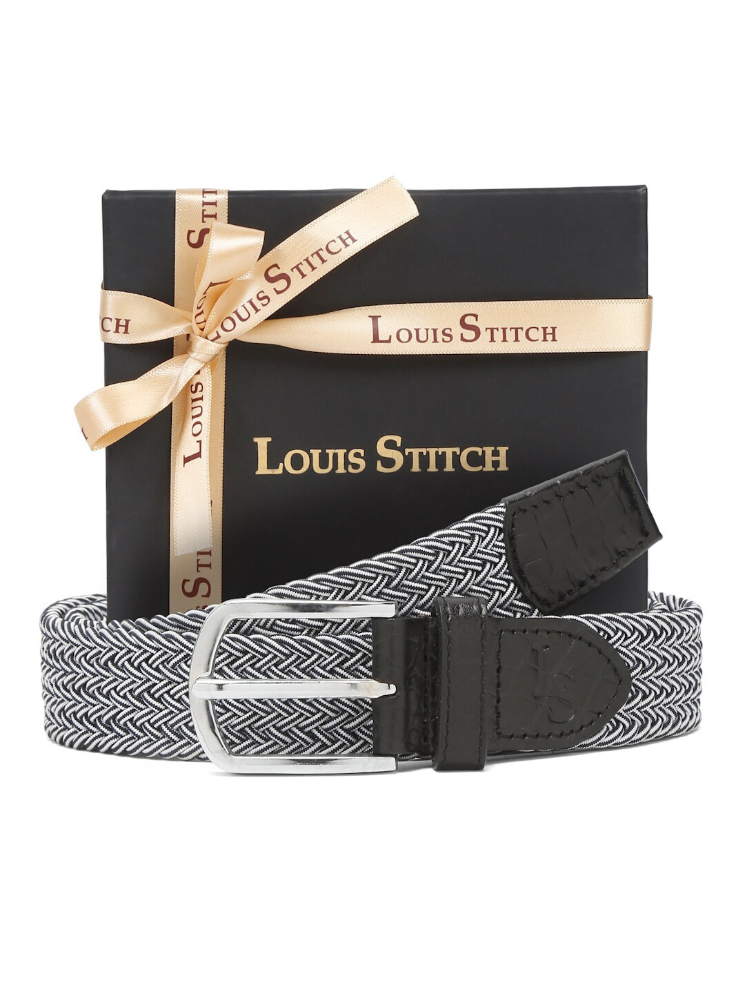 LOUIS STITCH Men Textured Braided Accessory Gift Set
