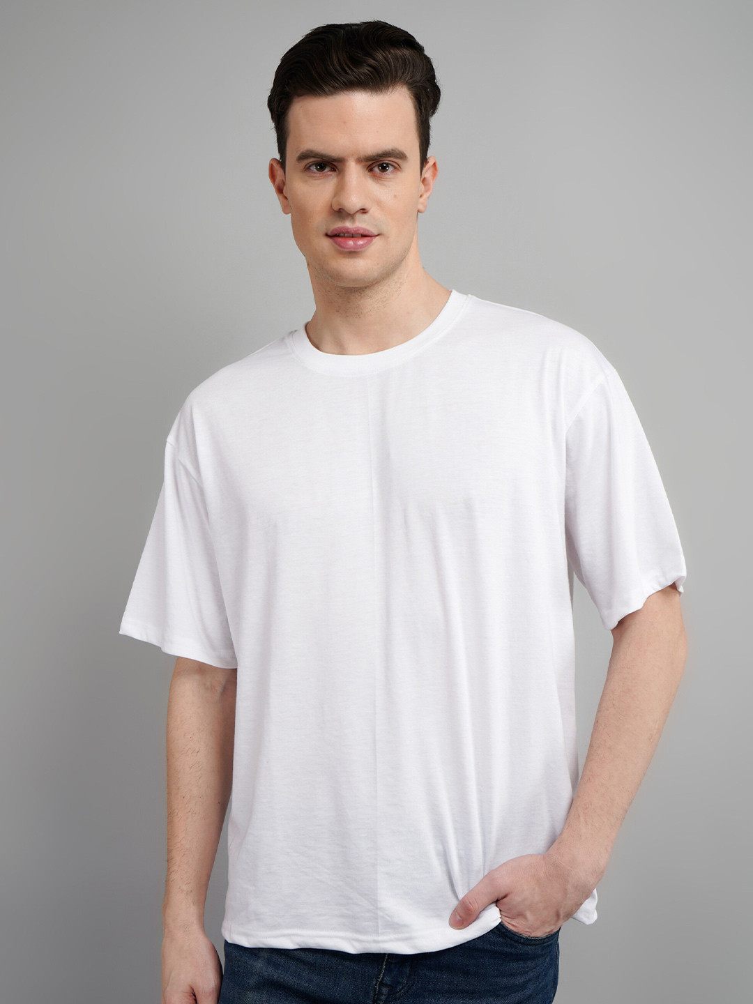 Frieza Drop Shoulder Sleeves Pure Cotton Oversized T-shirt