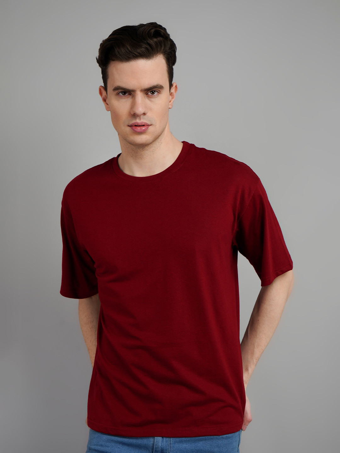 Frieza Drop Shoulder Sleeves Pure Cotton Oversized T-shirt